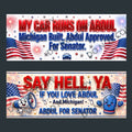 Abdul El-Sayed Michigan Senate Bumper Stickers 10-Pk