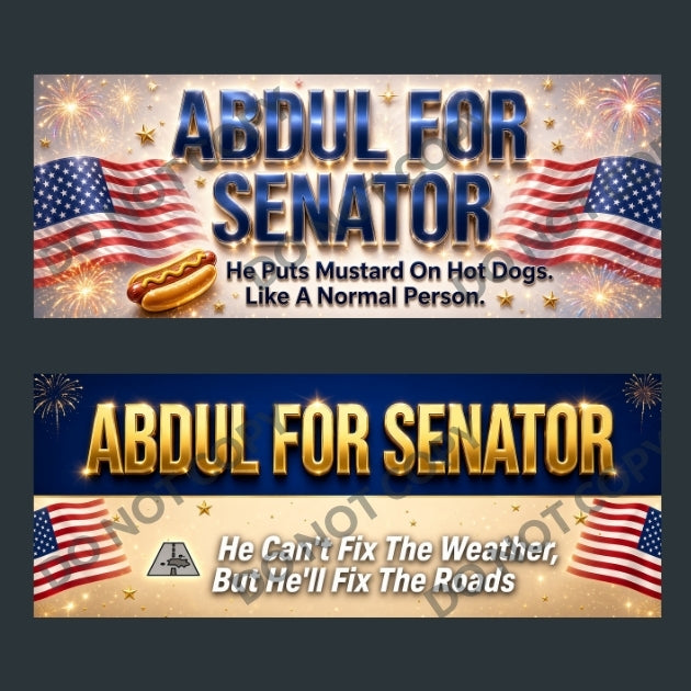 Abdul El-Sayed Michigan Senate Bumper Stickers 10-Pk