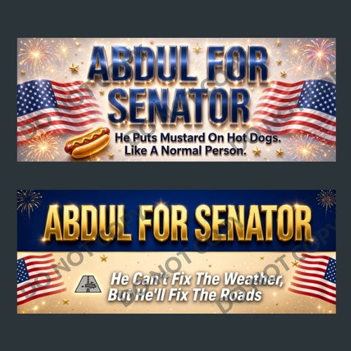 Abdul El-Sayed Michigan Senate Bumper Stickers 10-Pk
