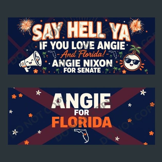 Angie Nixon Florida Senate Bumper Stickers 10-Pack