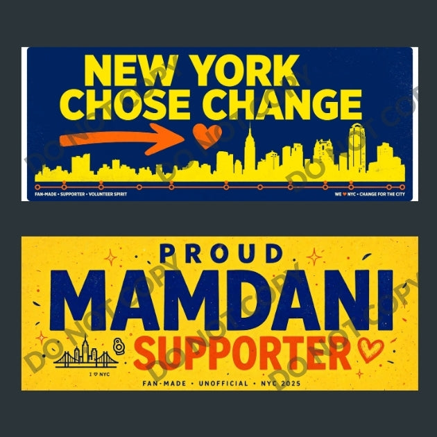 Mamdani for New York Bumper Stickers – 10 Pack