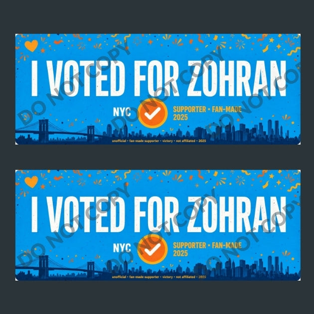 Mamdani for New York Bumper Stickers – 10 Pack
