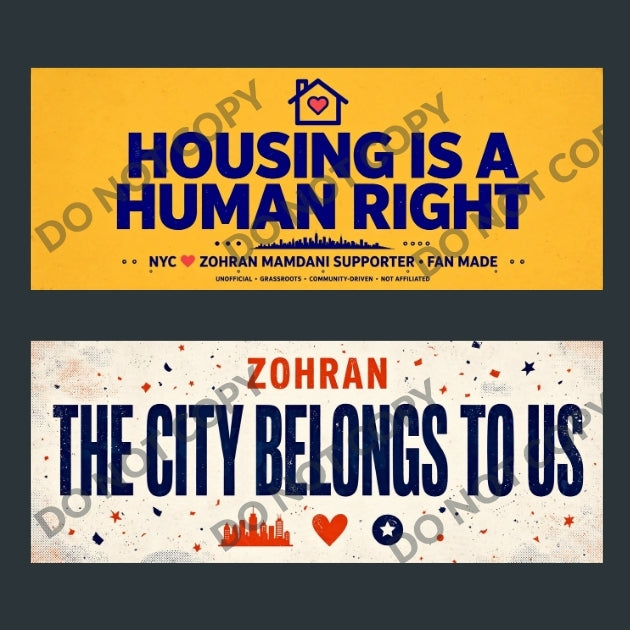 Mamdani for New York Bumper Stickers – 10 Pack