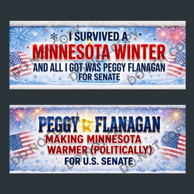 Peggy Flanagan Minnesota Senate Bumper Stickers 10pk