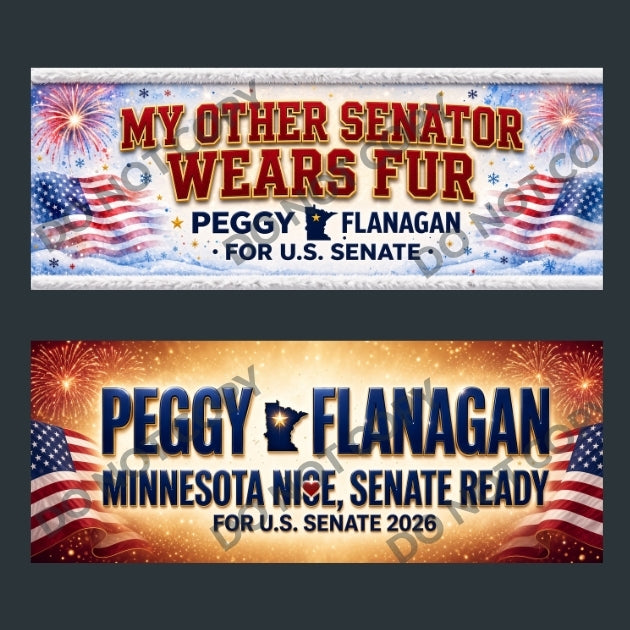Peggy Flanagan Minnesota Senate Bumper Stickers 10pk