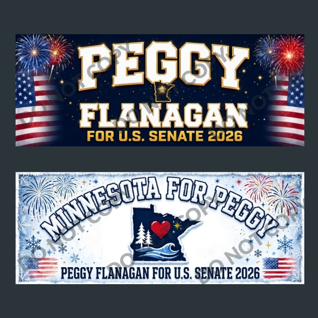Peggy Flanagan Minnesota Senate Bumper Stickers 10pk