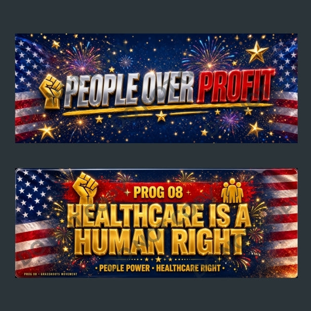 Progressive Movement Bumper Stickers Bundle 2 | 10pk