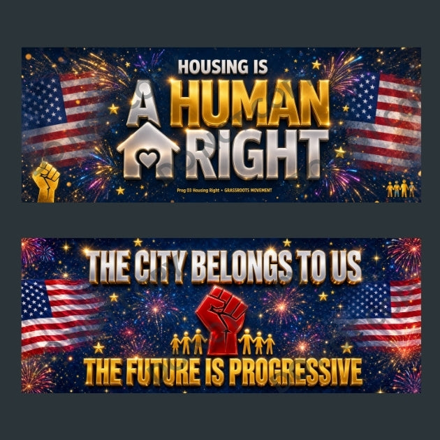 Progressive Movement Bumper Stickers Bundle 2 | 10pk