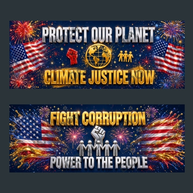 Progressive Movement Bumper Stickers Bundle 2 | 10pk