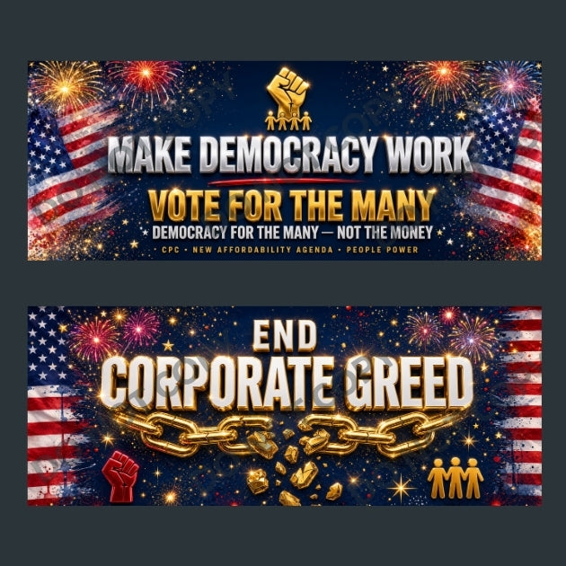 Progressive Movement Bumper Stickers Bundle 2 | 10pk